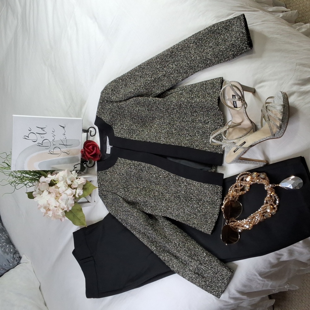 Blazer Kasper Elegant Wear Office Wear Wedding Career Business Casual